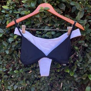 Zaful Black and White Cheeky Bikini